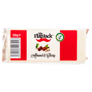 Mr. FlapJack 120 g – 6 příchutí Vyber si z těchto lahodných příchutí: Mandle/višeň