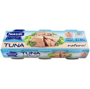 Nekton Tuňák ve vlastní šťávě celý 3x80 g