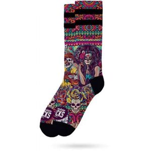 PONOŽKY AMERICAN SOCKS Dia de los Muerto - fialová