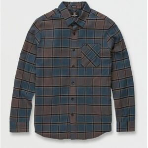 KOŠILE VOLCOM Caden Plaid L/S - modrá