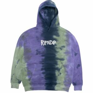 MIKINA RIPNDIP Rubber Logo Hoodie - fialová