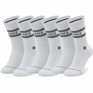 PONOŽKY STANCE BASIC 3 PACK CREW - bílá